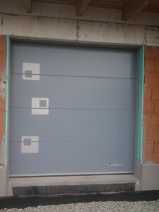 sekčná garážová brána - Ral-7040 creativ- Čuňovo